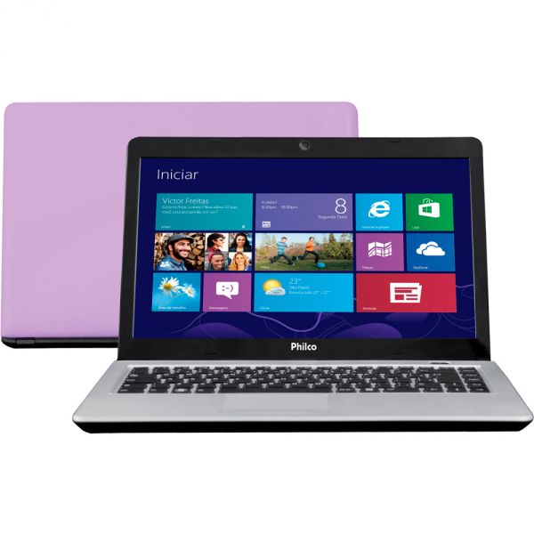 Notebook Philco 14I2-R744 com AMD Dual Core 4GB 500GB LED 14
