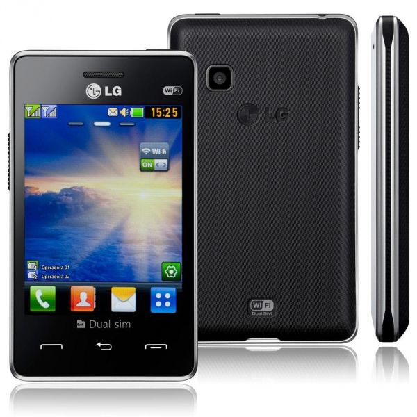 Smartphone Lg T375 Dual Chip Wifi Câm 2mp Rádio Mp3+capa Tpu